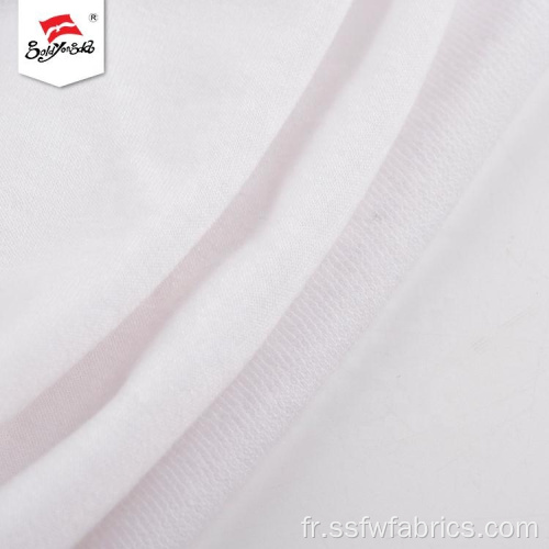 Tissu en polyester tricoté extensible avec logo Fleece Tr